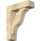 Ekena Millwork Funston Block Rough Sawn Bracket w/ Offset Brace, Douglas Fir, 6"W x 20"D x 24"H BKT0604X20X24FST05RDF - alternate 1